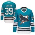 San Jose Sharks #39 Logan Couture Teal 25th Anniversary Stitched NHL Jersey