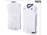 Youth LSU Tigers Blank College Basketball Elite Jersey - White