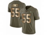 Arizona Cardinals #55 Chandler Jones Limited Olive Gold 2017 Salute to Service NFL Jersey