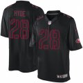 San Francisco 49ers #28 Carlos Hyde Limited Black Impact NFL Jersey
