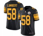 Pittsburgh Steelers #58 Jack Lambert Limited Black Rush Vapor Untouchable Football Jersey