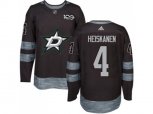 Dallas Stars #4 Miro Heiskanen Black 1917-2017 100th Anniversary Stitched NHL Jersey