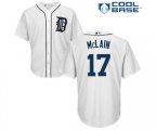 Detroit Tigers #17 Denny Mclain Replica White Home Cool Base Baseball Jersey