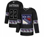 Adidas New York Rangers #22 Kevin Shattenkirk Authentic Black Team Logo Fashion NHL Jersey
