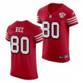 San Francisco 49ers Retired Player #80 Jerry Rice Nike Scarlet Retro 1994 75th Anniversary Throwback Classic Limited Jersey