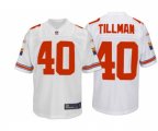 Arizona Cardinals #40 Pat Tillman White Authentic Throwback Football Jersey