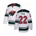 Minnesota Wild #22 Kevin Fiala Authentic White Away Hockey Jersey
