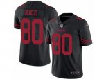 San Francisco 49ers #80 Jerry Rice Limited Black Rush NFL Jersey