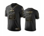Dallas Cowboys #21 Ezekiel Elliott Black Golden Edition Limited Football Jersey