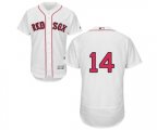 Boston Red Sox #14 Jim Rice White Home Flex Base Authentic Collection Baseball Jersey