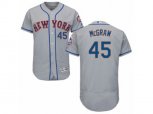 New York Mets #45 Tug McGraw Grey Flexbase Authentic Collection MLB Jersey