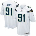 Los Angeles Chargers #91 Justin Jones Game White NFL Jersey