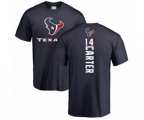Houston Texans #14 DeAndre Carter Navy Blue Backer T-Shirt