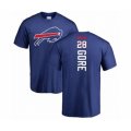 Buffalo Bills #28 Frank Gore Royal Blue Backer T-Shirt