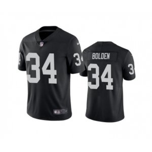 Las Vegas Raiders #34 Brandon Bolden Black Vapor Limited Stitched Jersey
