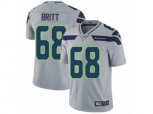 Seattle Seahawks #68 Justin Britt Vapor Untouchable Limited Grey Alternate NFL Jersey