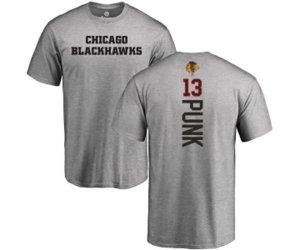 Chicago Blackhawks #13 CM Punk Ash Backer T-Shirt