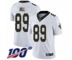 New Orleans Saints #89 Josh Hill White Vapor Untouchable Limited Player 100th Season Football Jersey