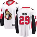 Ottawa Senators #29 Johnny Oduya Fanatics Branded White Away Breakaway NHL Jersey