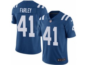 Indianapolis Colts #41 Matthias Farley Royal Blue Team Color Vapor Untouchable Limited Player NFL Jersey