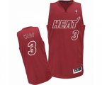Miami Heat #3 Dwyane Wade Authentic Red Big Color Fashion Basketball Jersey