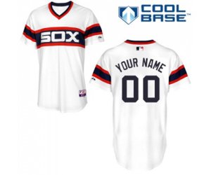 Chicago White Sox Customized Replica White 2013 Alternate Home Cool Base Baseball Jersey