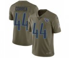 Tennessee Titans #44 Kamalei Correa Limited Olive 2017 Salute to Service Football Jersey