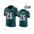 Philadelphia Eagles #26 Miles Sanders Green Super Bowl LVII Patch Vapor Untouchable Limited Stitched Jersey
