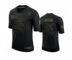 New England Patriots #69 Shaq Mason Black 2020 Salute To Service Limited Jersey