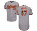 Baltimore Orioles #67 John Means Grey Road Flex Base Authentic Collection Baseball Jersey