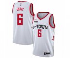 Houston Rockets #6 Tyler Ennis Authentic White Basketball Jersey - 2019-20 City Edition