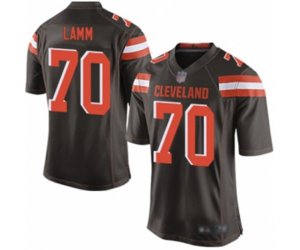 Cleveland Browns #70 Kendall Lamm Game Brown Team Color Football Jersey