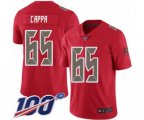 Tampa Bay Buccaneers #65 Alex Cappa Limited Red Rush Vapor Untouchable 100th Season Football Jersey