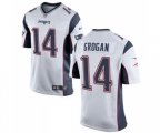 New England Patriots #14 Steve Grogan Game White Football Jersey