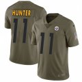 Pittsburgh Steelers #11 Justin Hunter Limited Olive 2017 Salute to Service NFL Jersey