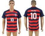 USA 10 PULISIC 2017 CONCACAF Gold Cup Away Thailand Soccer Jersey