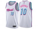 Miami Heat #10 Tim Hardaway Authentic White NBA Jersey - City Edition