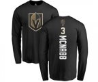 Vegas Golden Knights #3 Brayden McNabb Black Backer Long Sleeve T-Shirt