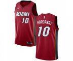Miami Heat #10 Tim Hardaway Authentic Red Basketball Jersey Statement Edition