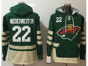 Minnesota Wild #22 Nino Niederreiter Green Name & Number Pullover NHL Hoodie