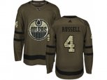 Edmonton Oilers #4 Kris Russell Green Salute to Service Stitched NHL Jersey