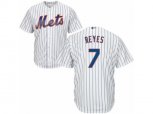 New York Mets #7 Jose Reyes Replica White Home Cool Base MLB Jersey