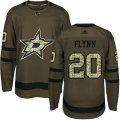 Dallas Stars #20 Brian Flynn Premier Green Salute to Service NHL Jersey