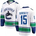 Vancouver Canucks #15 Derek Dorsett Fanatics Branded White Away Breakaway NHL Jersey