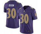 Baltimore Ravens #30 Kenneth Dixon Limited Purple Rush Vapor Untouchable Football Jersey