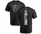 Vegas Golden Knights #41 Pierre-Edouard Bellemare Black Backer T-Shirt