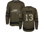 Washington Capitals #13 Jakub Vrana Green Salute to Service Stitched NHL Jersey