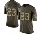 Miami Dolphins #23 Cordrea Tankersley Elite Green Salute to Service Football Jersey