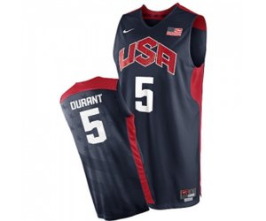 Nike Team USA #5 Kevin Durant Swingman Navy Blue 2012 Olympics Basketball Jersey