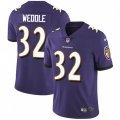 Baltimore Ravens #32 Eric Weddle Purple Team Color Vapor Untouchable Limited Player NFL Jersey